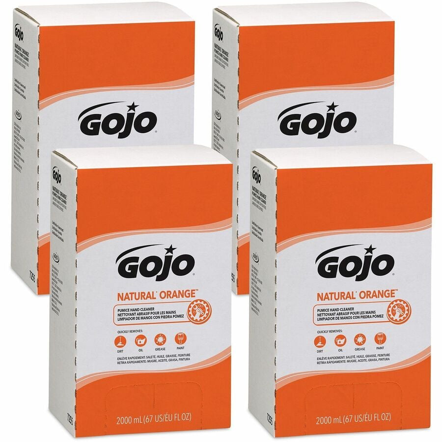 GOJO Gojo GOJ725504 Natural Orange Pumice Hand Cleaner Refill 2.11 Quart (4 / Carton) 7255-04