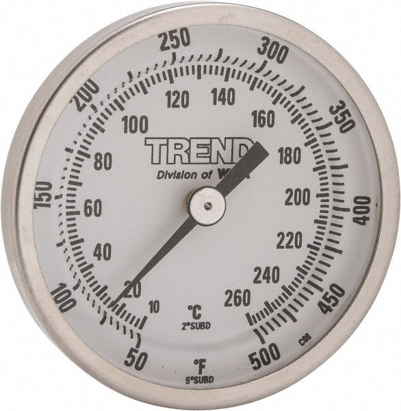 WIKA Wika 20025D010G2 Bimetal Dial Thermometer 50-500F