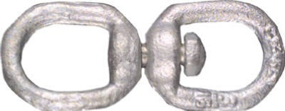 NATIONAL HARDWARE N247-775 Galvanized Swivel Open Round Eye Link 3/16 in 5 Pack