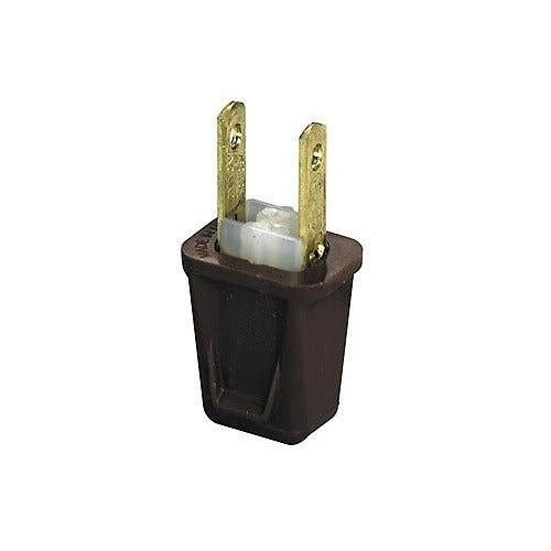 LEVITON Leviton Telcom 123-P 1-15P Polarized Plug Brown
