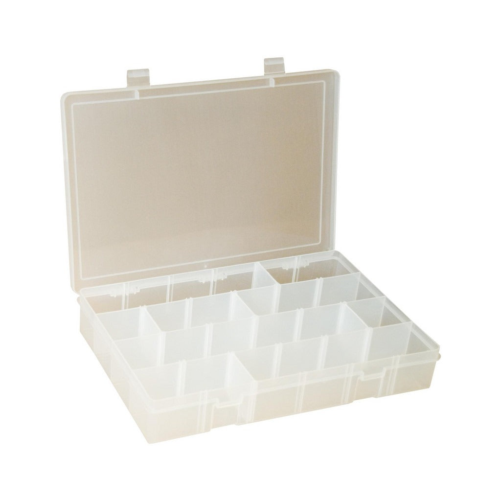 DURHAM MFG Durham LPADJ-CLEAR Adjustable Compartment Box Clear