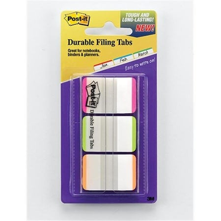 3M 3M MMM686LPGO Durable Tabs 1 x 1.5 66 Tabs (3 Pads)