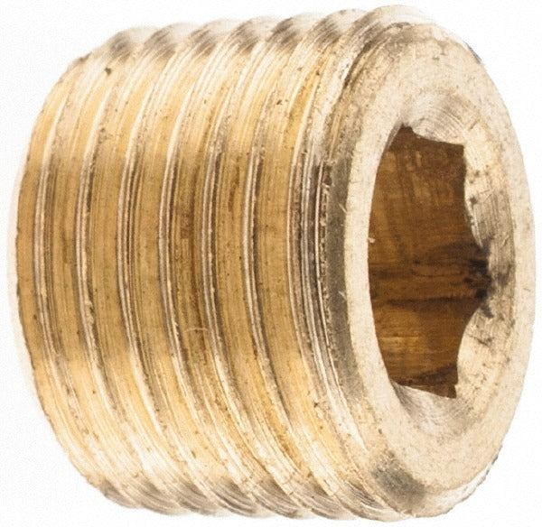 MERIT BRASS Merit Brass BS118HC-02 Brass Countersunk Plug 1/8 in