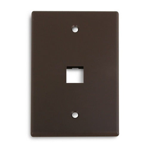 WIREPATH Wirepath MIDI-1-BR 1-port Midi Wall Plate Brown