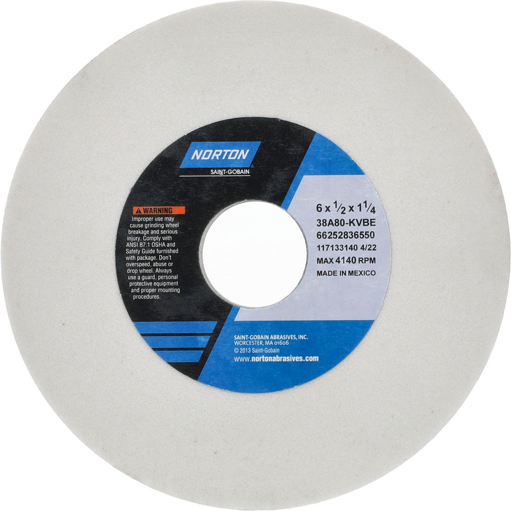 NORTON Norton 66252836550 Surface Grinding Wheel 80 Grit 6 in