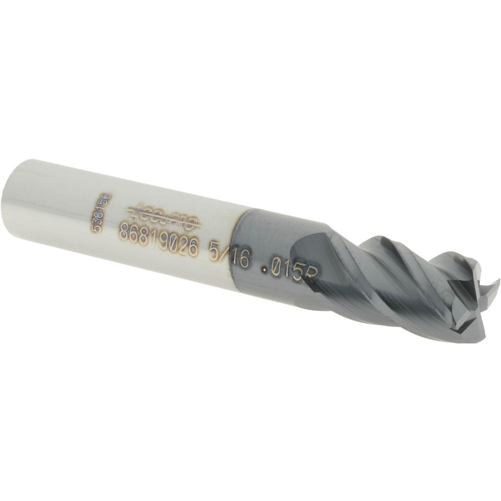 ACCUPRO Accupro 12182850 Corner Radius End Mill 5/16 in 4 Flute