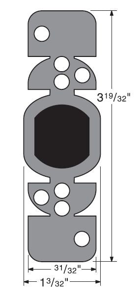 KWIKSET Kwikset 81640-003 Plastic Strike Box Deadbolt