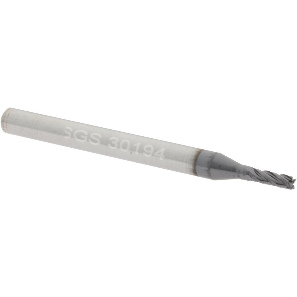 KYOCERA SGS PRECISION TOOLS Sgs 30194 Square End Mill 1/16 in 4 Flute Altin Solid Carbide