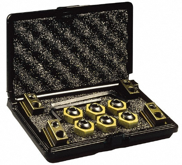 MITEE-BITE Mitee-bite 10642 T-slot Fixture Clamp Set 12 Pc Brass
