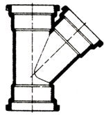 Westlake Pipe & Fittings 35-1501 6 X 4 WYE PVC GASKETED