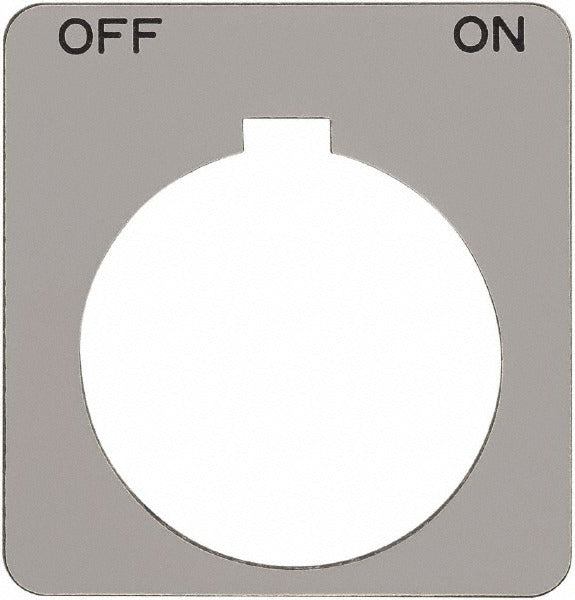 SCHNEIDER ELECTRIC Schneider Electric 9001KN244SP Square Plastic Legend Plate