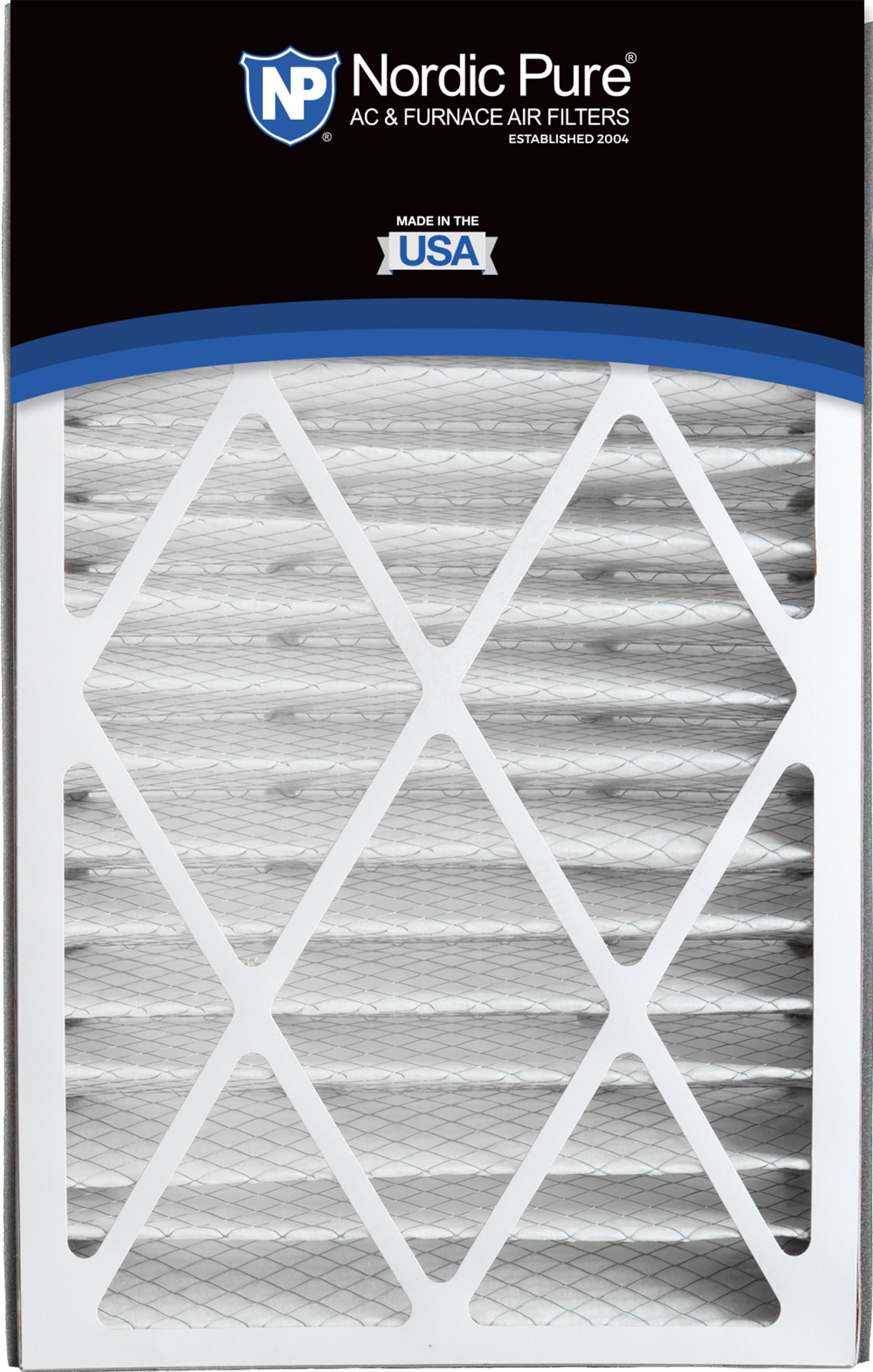 NORDIC PURE Nordic Pure 16x25x5ABM15-2 Merv 15 Air Filter 2 Pack