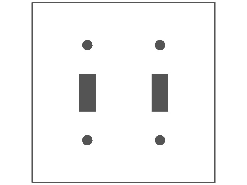 MULBERRY METAL PRODUCTS Mulberry Metal Products 83072 Wall Plate (Standard 4.5 in H x 4.562 in W)
