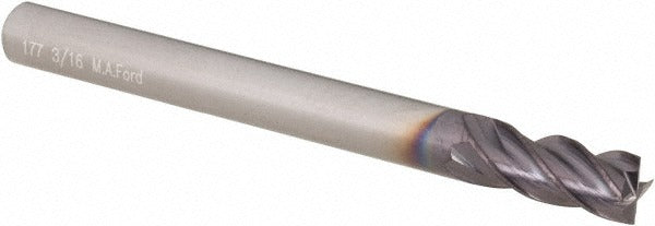 M.A. FORD M.a. Ford. 17718710A Square End Mill 0.1875 in 4 Flute Carbide