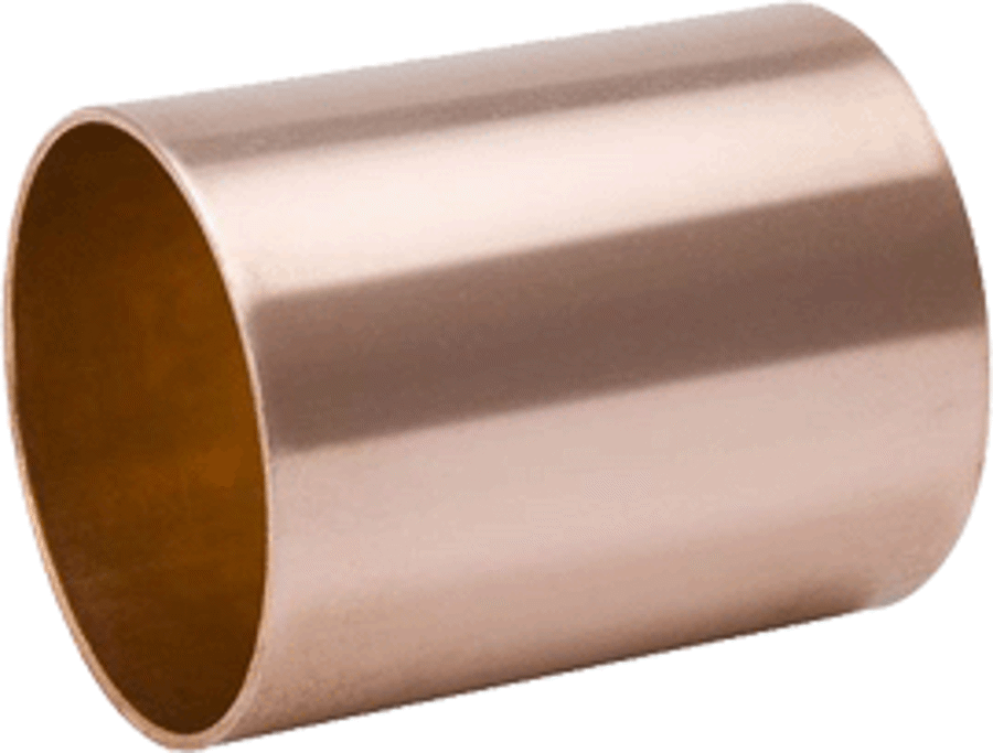 Mueller X10149 Copper-Iron Coupling, 1-5/8 OD (C x C) Staked Stop