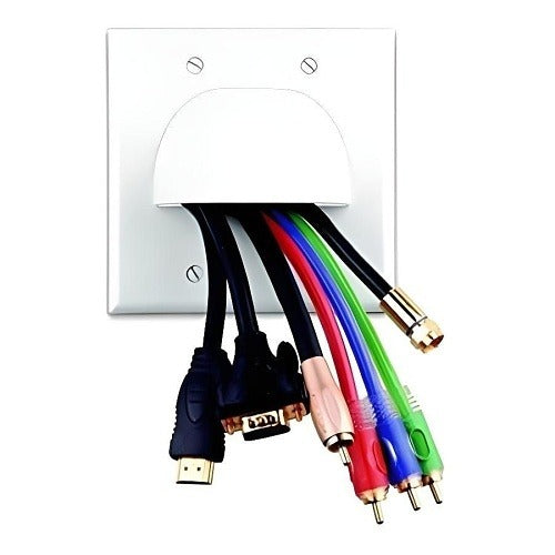 VANCO Vanco 120622 Two-piece Bulk Cable Wall Plate