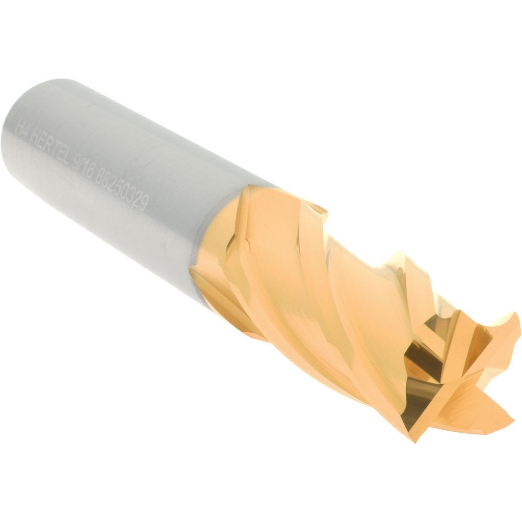 HERTEL Hertel 750333 Square End Mill 9/16 in 4 Flute Solid Carbide
