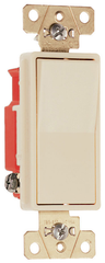 Pass & Seymour 2621I Single Pole, Back And Side Wire, Decorator Switch, 20 Amps, 120/277 Volts