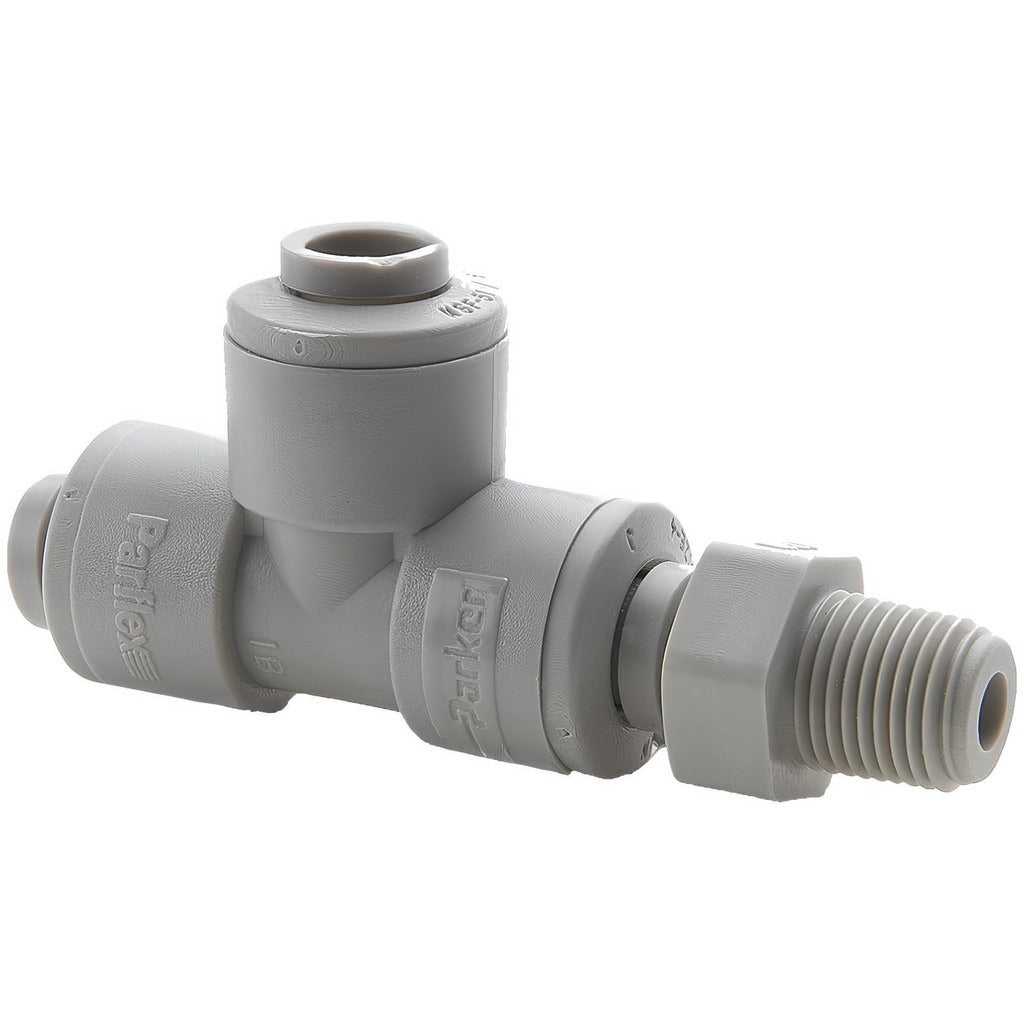PARKER Parker A6MRS4-MG Male Swivel Run Tee 3/8 in Od 1/4 in Nptf
