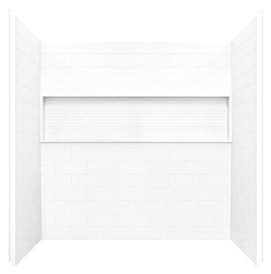 BOOTZ BOOTZ Z041-5000-00 NexTile 4 Piece Tub Wall Kit 60 x 30