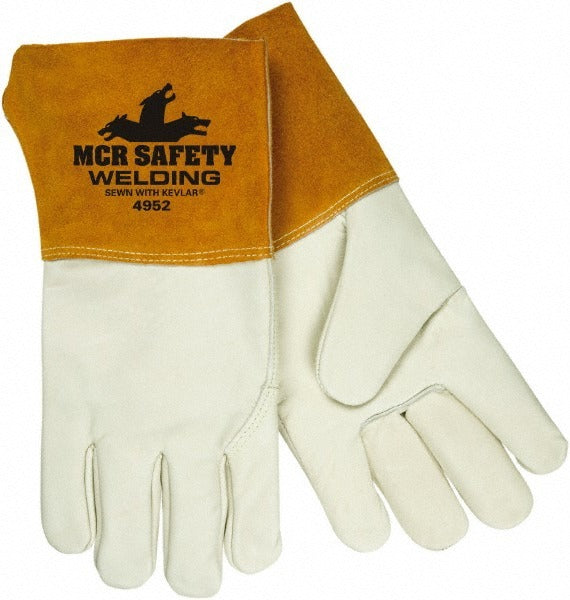 MCR SAFETY Mcr Safety 4952L Leather Welding Gloves Mig Tig Large