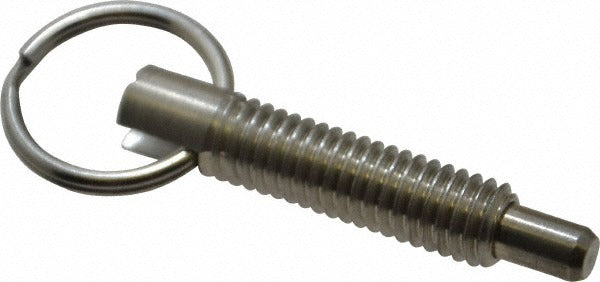 VLIER Vlier SPR375 Locking Pull Ring Plunger 3/8-16 Ss