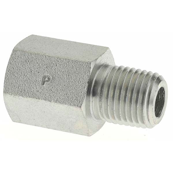 PARKER Parker PT-00036 Pipe Adapter 1/4 in Mnptf X Fnptf Steel 6000 Psi