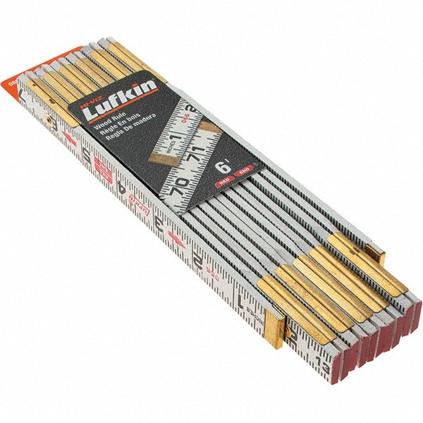 LUFKIN Lufkin 066SN Folding Rule 1/16 in Graduation Wood