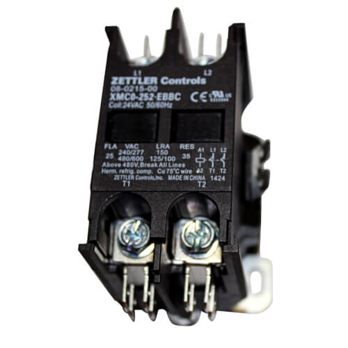 CARRIER 08-0215-00 2 Pole 25Amp 24Vac Contactor