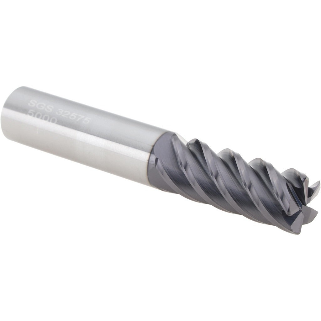 KYOCERA SGS PRECISION TOOLS Sgs 32575 Corner Radius End Mill 1/2 in 5 Flute Altin