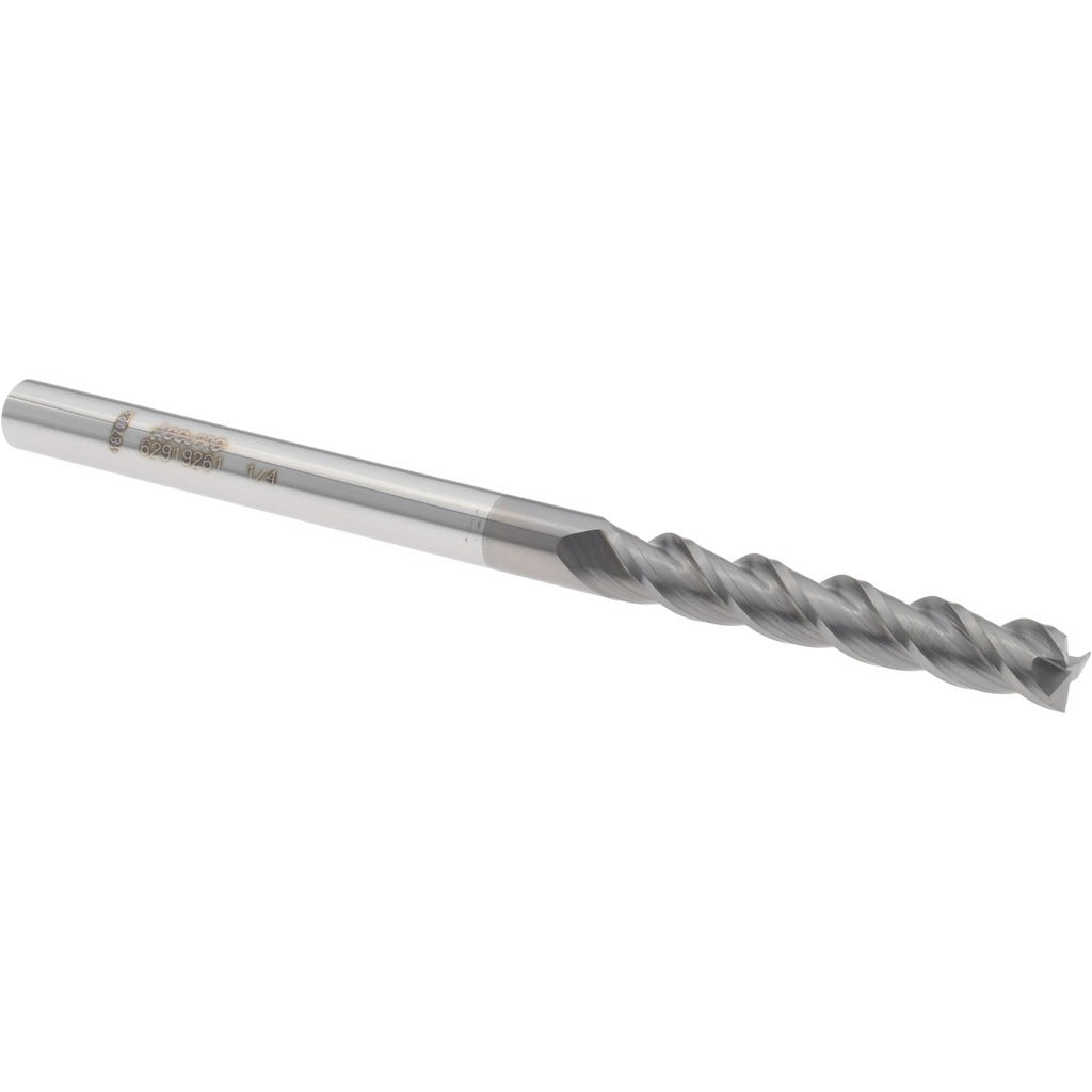 ACCUPRO Accupro 12178935 Square End Mill 1/4 in 3 Flute Carbide