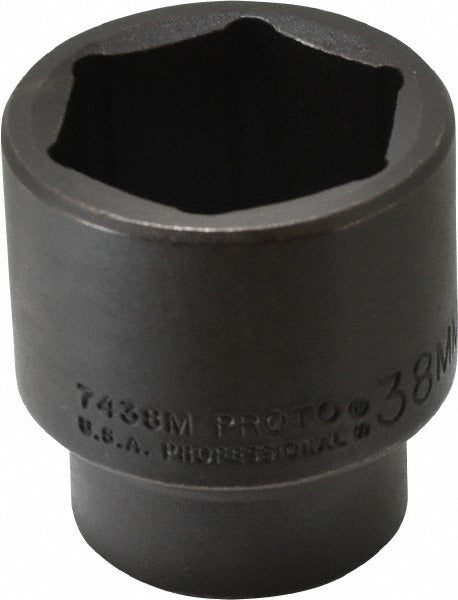 PROTO Proto J7438M Impact Socket 1/2 in Drive 38mm 6-point