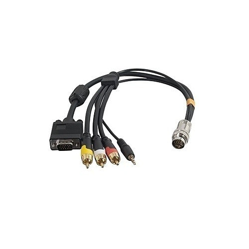 QUIKTRON Quiktron 60018 HD15 3.5mm 3-RCA Flying Lead Cable