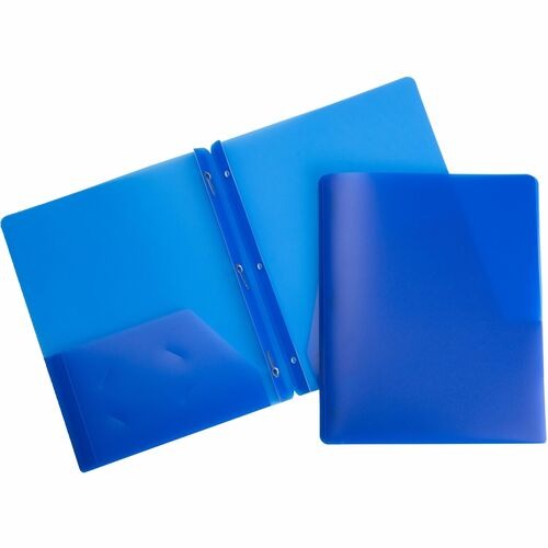BUSINESS SOURCE Business Source BSN20886 Poly Portfolio Letter Size Blue