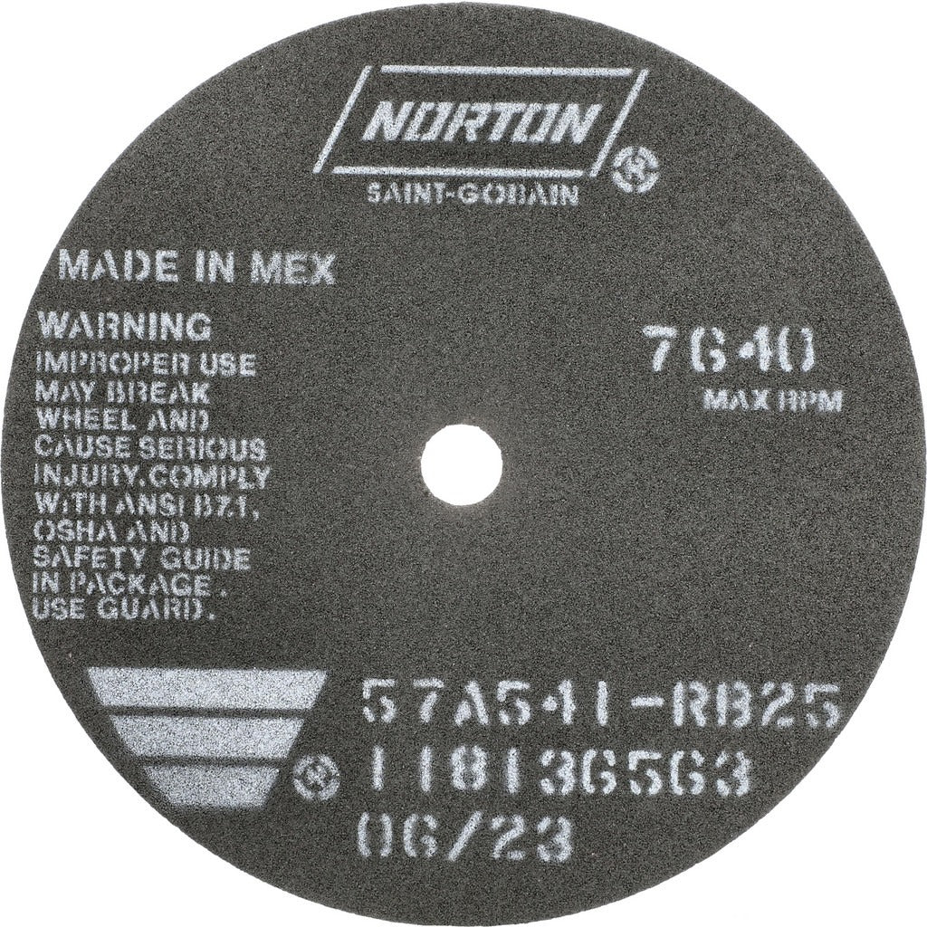 NORTON Norton 66252822970 Cut-off Wheel 6 in Aluminum Oxide 54 Grit