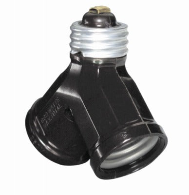 LEVITON Leviton Mfg Co 007-00128-000 1-to-2 Socket Adapter