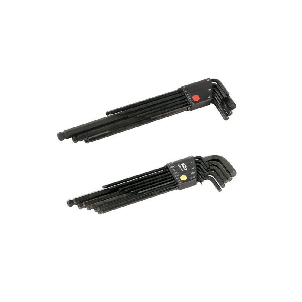 WIHA Wiha 36995 Long Arm Ball End Hex Key Set 22 Piece
