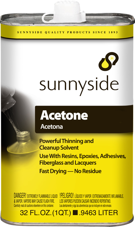SUNNYSIDE Sunnyside 84032 Acetone Cleanup Solvent 1 qt