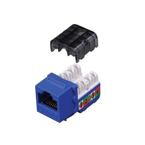 VANCO Vanco 820425 Cat6 Keystone Jack 90 Degree Blue