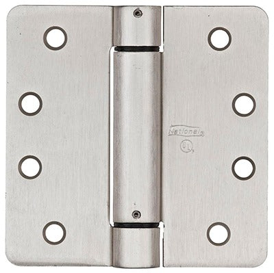 NATIONAL HARDWARE National Mfg N351-023 4in Satin Nickel Spring Door Hinge Ul