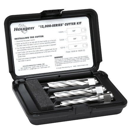 HOUGEN Hougen 12980-2 12,000-Series Cutter Kit 1/2, 5/8, 3/4 in. 2 in. DOC