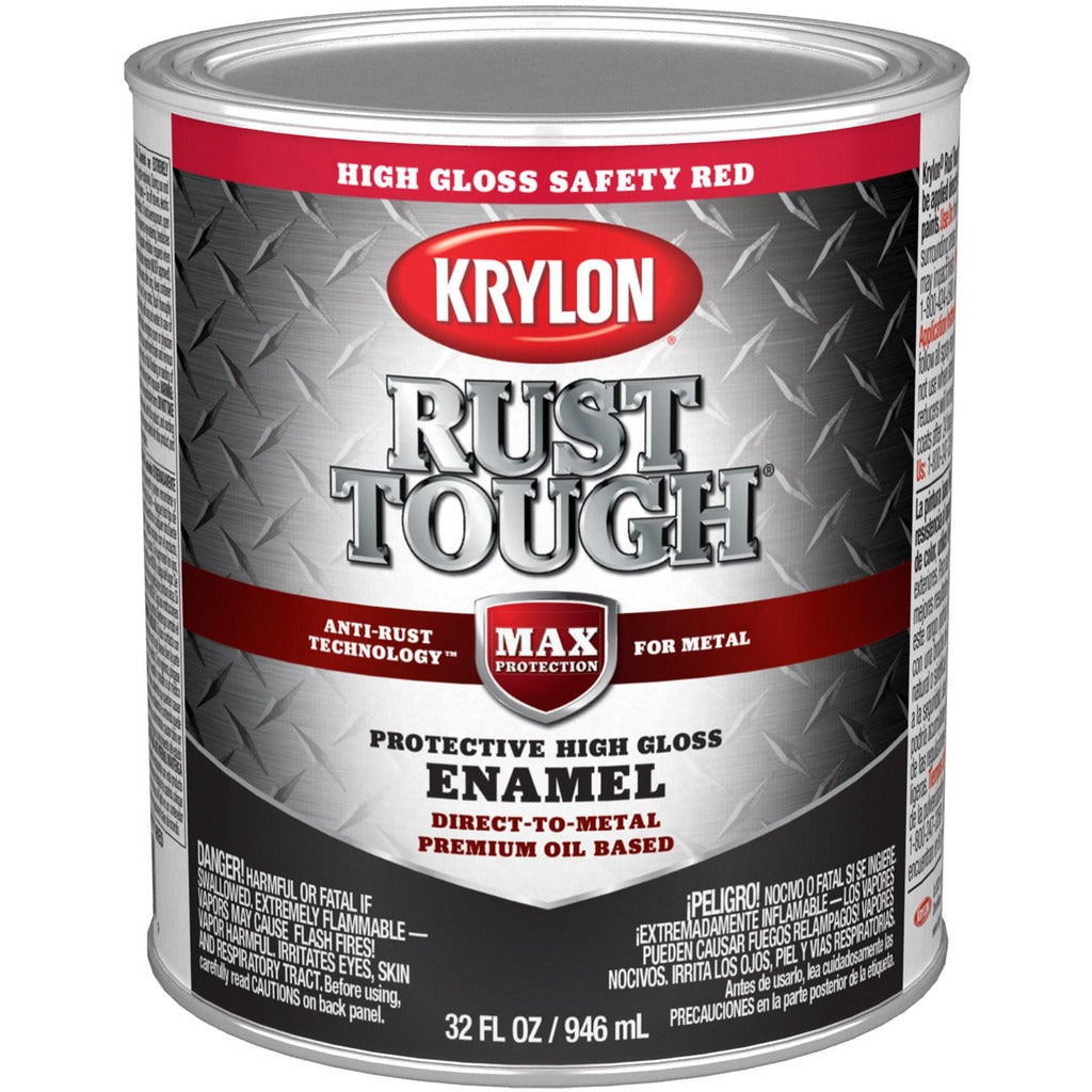 KRYLON Krylon K09712008 Brush-on Anti-rust Paint 1 Qt Safety Red