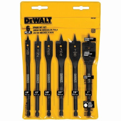 DEWALT Dewalt Accessories DW1587 6-piece Spade Bit Set