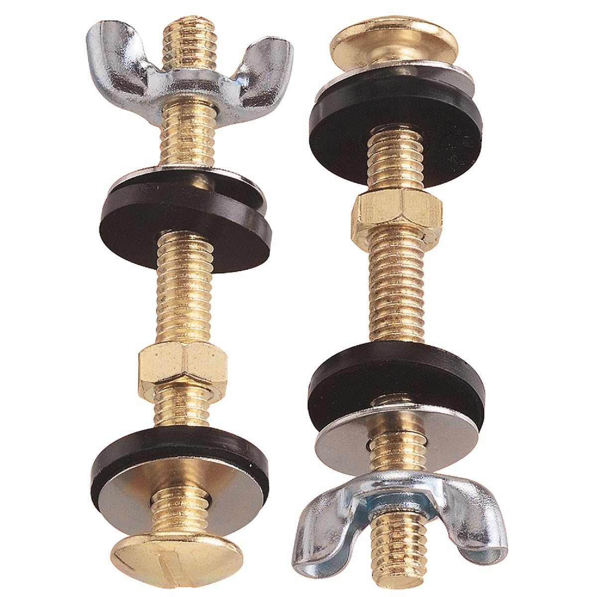BSC PREFERRED Bsc Preferred DIB835-18 Tank Bowl Bolt Set 5/16x3 Brass