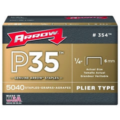 Arrow Fastener 354 P35 Staples 1/4 in 5000 per Box