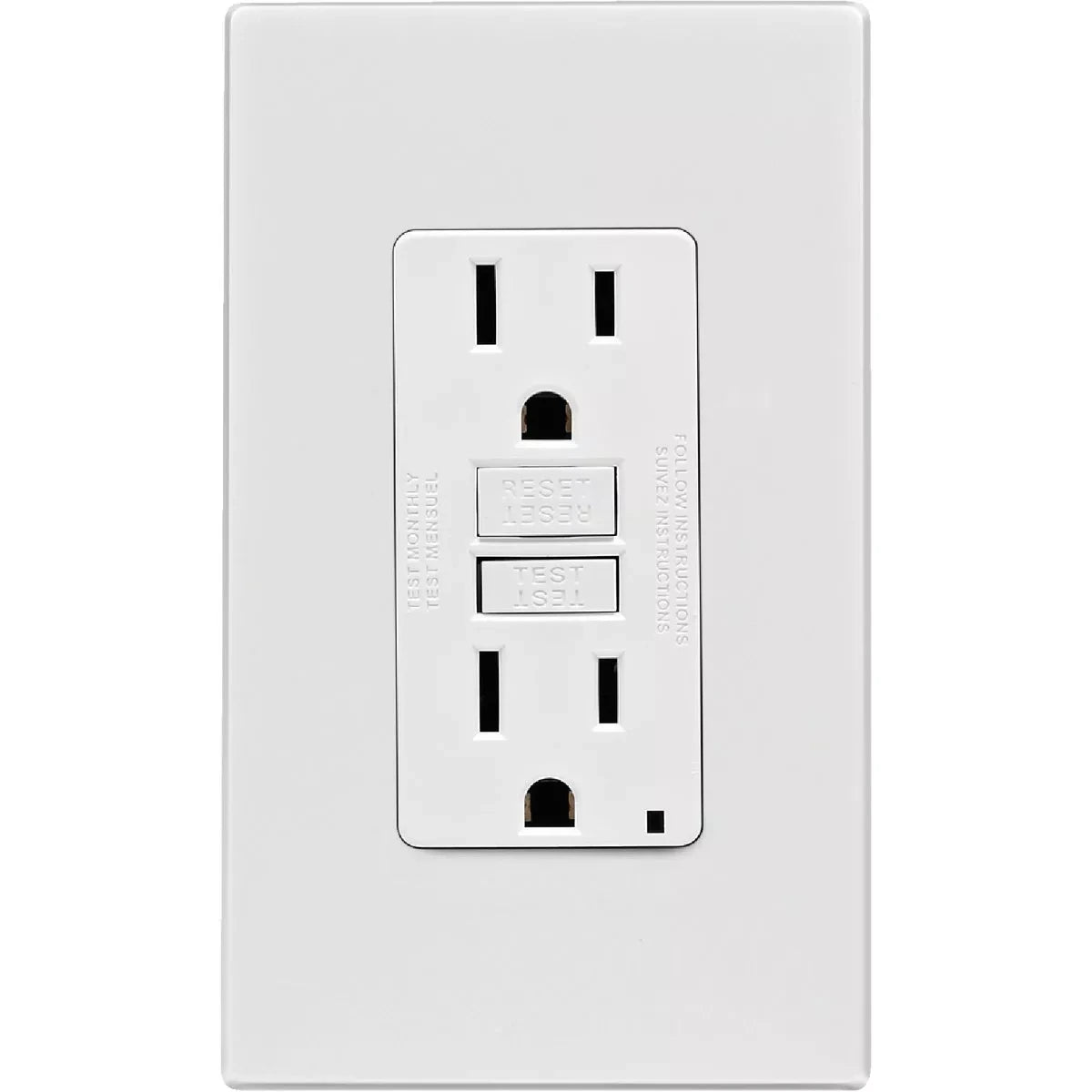 LEVITON Leviton C52-GFNT1-0PW SmartlockPro self-test GFCI outlet 15A 125V (Screwless wallplate)