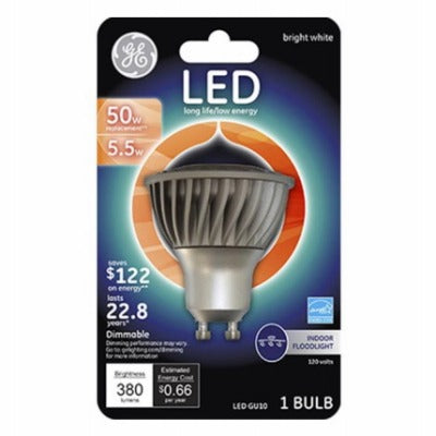 GE G E Lighting 93120809 Led MR16 5.5W GU10 Flood Bulb 3000K