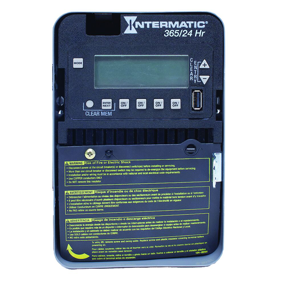 Intermatic ET2145C 24-Hour/365 Day Electronic Timer Control with SPST 120-277V