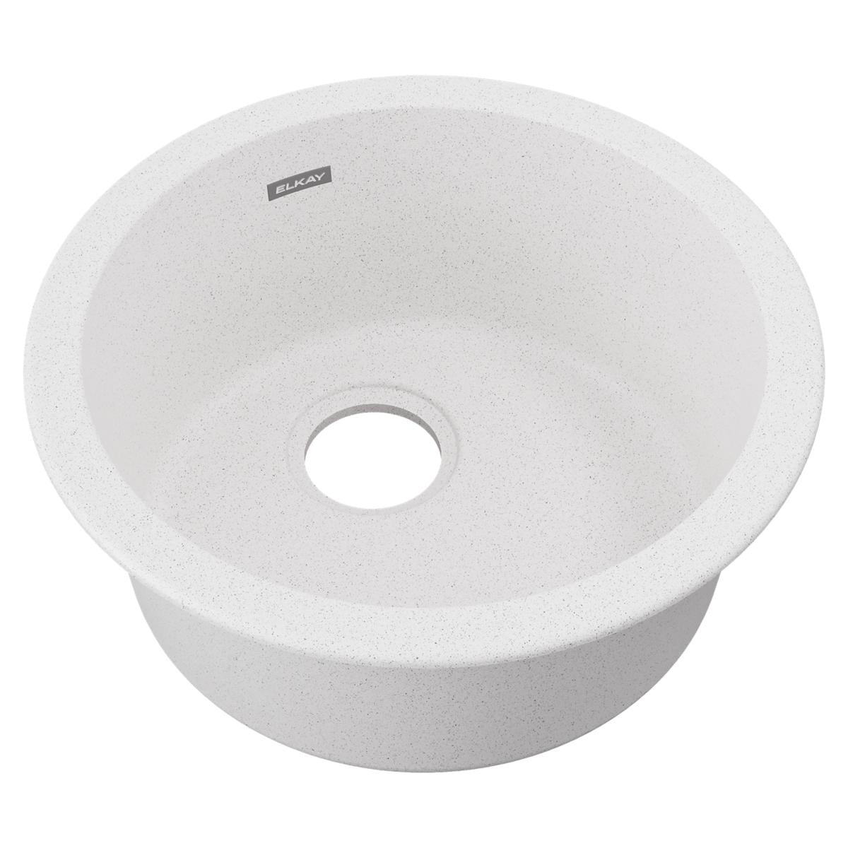 BSC PREFERRED Bsc Preferred ELG16FBWH0 Single Bowl Quartz Sink Dual Mount