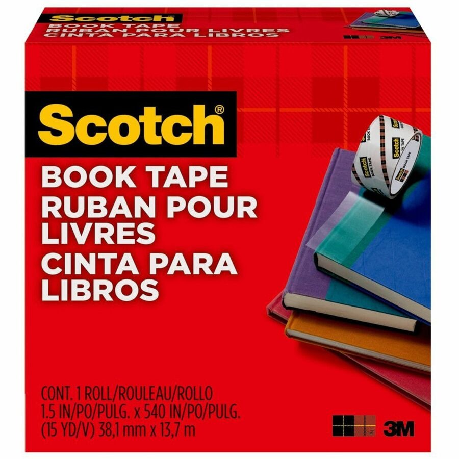 3M 3M MMM845112 Scotch Book Tape 1.50 inches x 15 yd (1 Roll) 845-1-1/2